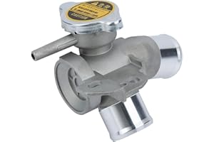 YOUYIEN Upgraded Aluminium Upper Radiator Coolant Filler Neck Kit(2PCS).Fit for 2007-2013 Nissan Altima,Maxima.Engine Radiator Outlet Flange Waterpipe.Replaces Part # 215019-HA0A.