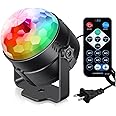 Sound Activated Party Lights with Remote Control Dj Lighting, Disco Ball Strobe Lamp 7 Modes Stage Light for Home Room Dance 