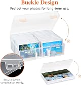 Lifewit Photo Storage Box 4x6 Case 18 Inner Boxes Clear 13.83 x 11.16 in view 6