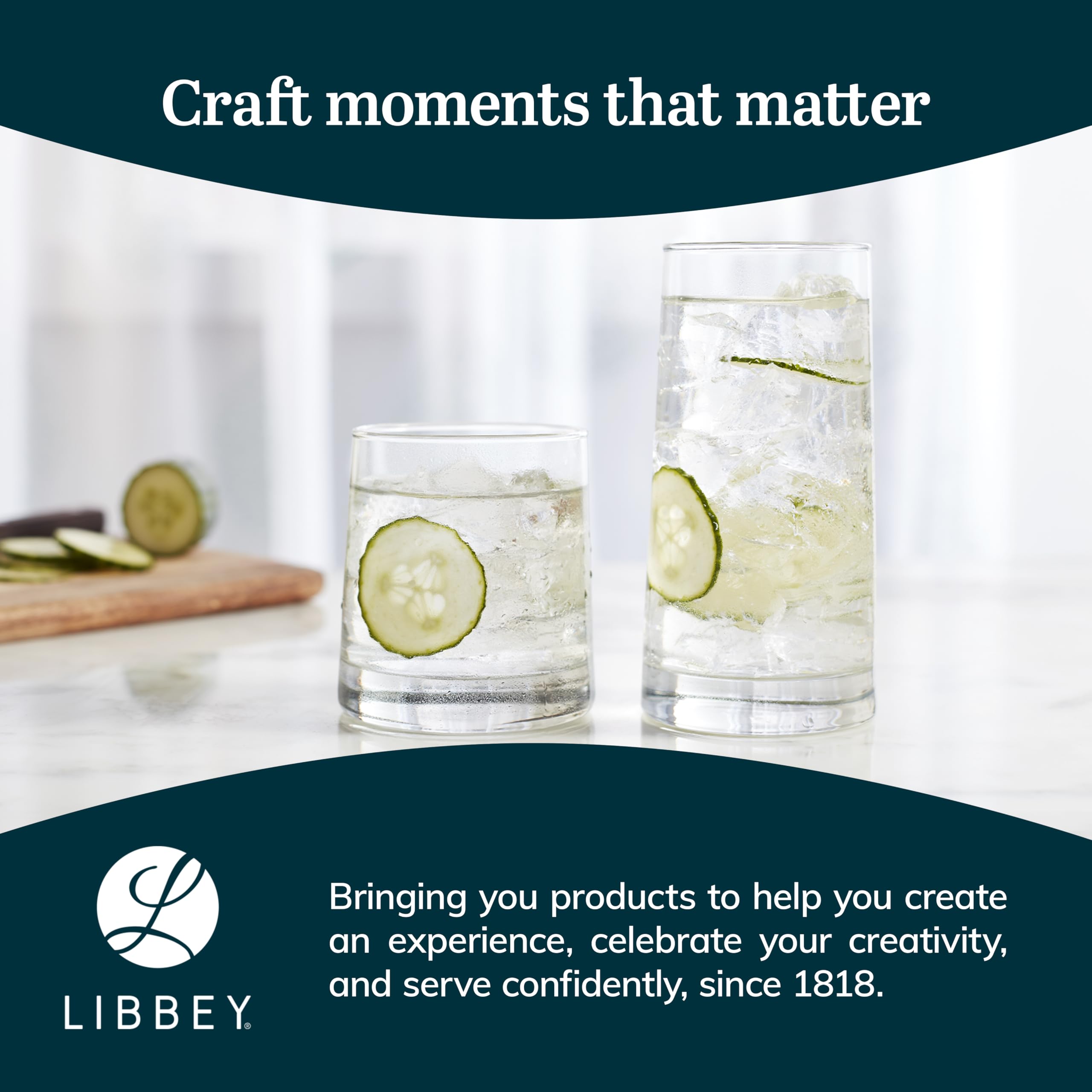 Libbey Cabos 16-Piece Tumbler and Rocks Glass Set