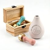 STAMTECH Custom Pottery Stamp for Clay - Personalized Logo &amp; Letter Seal, Creative DIY Imprint Tool for Ceramics &amp; Polymer Clay, Unique Handmade Gift for Potters