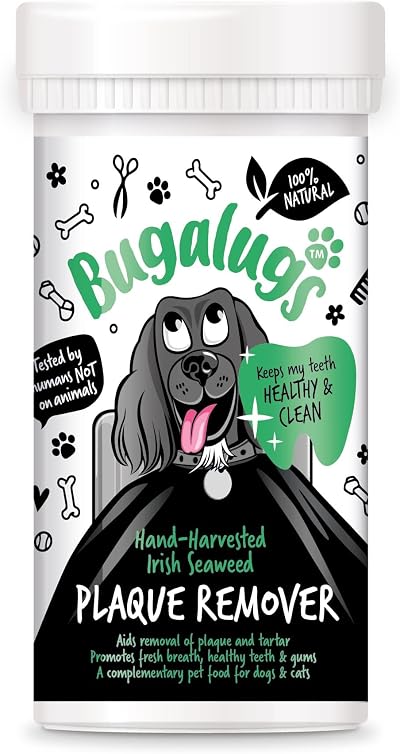 BUGALUGS Plaque Off Remover for Dogs 70g Natural Seaweed Powder