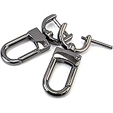 VersaKits 4 Pcs Heavy Duty Detachable Swivel Lobster Claw Clasps Screw in Shackle 5/8 Inch Gunmetal Black Replacement Snap Hooks Trigger Clips