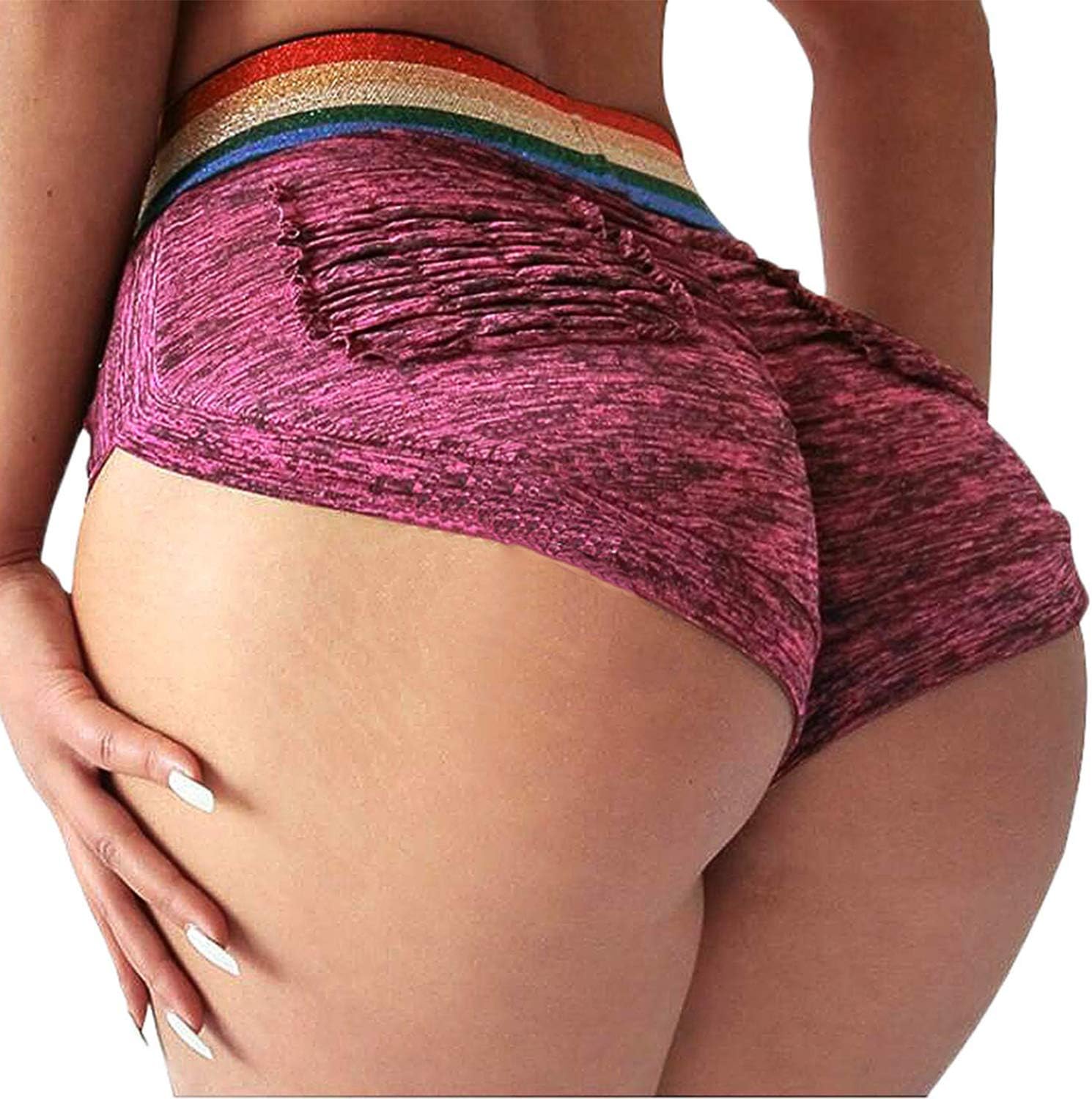 Women Yoga Shorts Ruched Butt Sport Gym Scrunch Ruched Running Workout Fitness Active Butt Lifting Shorts