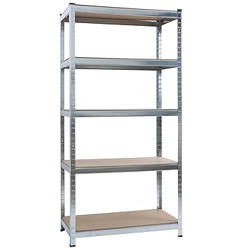 Jalano Regal Lagerregal Kellerregal Steckregalsystem Werkstattregal Höhe 180 cm, Größe:180x90x40 cm