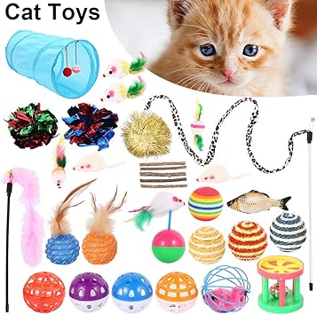Amazon Seabeatla 猫 おもちゃ 31点セット 猫じゃらし 猫 おもちゃ 羽のおもちゃ ネズミおもちゃ 猫 蹴り おもちゃ 猫 おもちゃ 人気 一人遊び 運動不足解消 環境にやさしい Seabeatla 猫じゃらし 羽のおもちゃ 通販