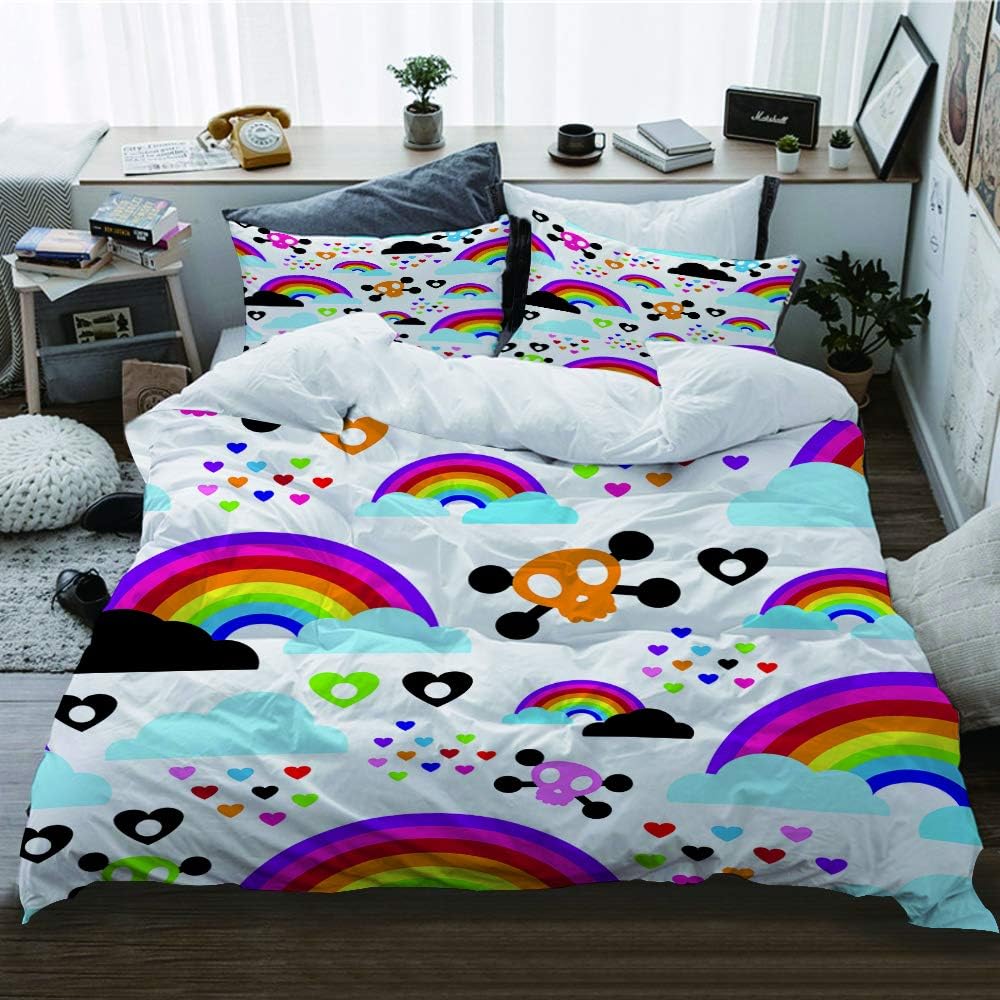 LUNASVT Bedding Set Seamless Teenage Emo