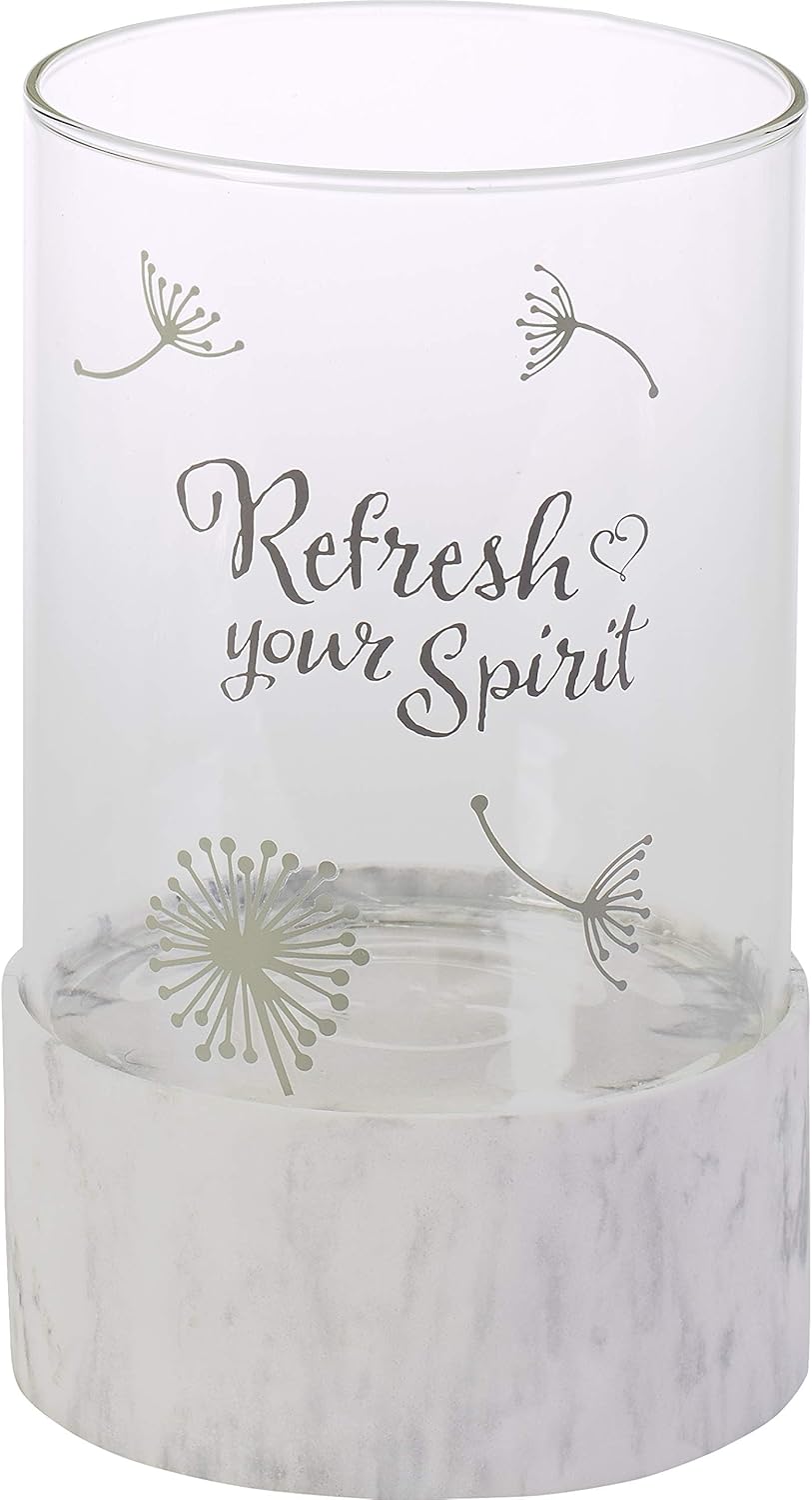 Precious Moments Refresh Your Spirit Hurricane Candle Holder 191474, One Size, Multi