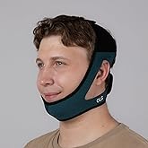 OLG Snore Stopper Chin Strap for Men CPAP Compatible Jaw Support Breathable Mesh – Anti Snoring Device