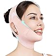 Juskaa Chin Strap for Sleeping,Adjustable Chin Strap,Jaw Strap,Jawline Shaper,V Line Lifting Mask,Pink,M