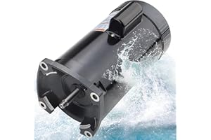 COTETHER B2855 B855 2 HP Pool Pump Motor 230V 3450 RPW 2-Horsepower Continuous Single Phase Square Flange Replacement for Above Ground and Inground Swimming Pools for Century/Smith