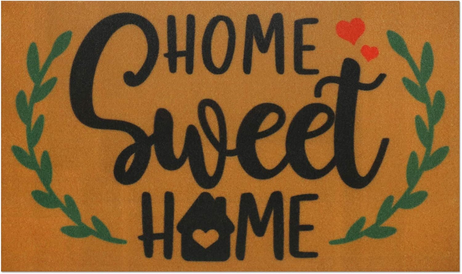 Home Sweet Home Doormat Indoor Outdoor Front Porch Rugs Rustic Carpet Gift Corridor Entrance Patio Greeting Vintage Farmhouse Floor Mat Decoration Supplies 17 x 30 Inches