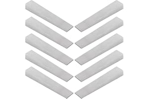 10 PCS Steel Wedges, Metal Wedges Shims for Leveling, 1/2 x 3/4 x 4 Inch Triangle Small Steel Wedge for Welding & Metal Lathe