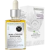 Hearthical Organic Oil-Based Bakuchiol Serum For Face | 1oz Natural Retinol Alternative for Glowing Skin | Brightening Serum For Face | 99% Pure Bakuchiol Oil with Jojoba & Sea Buckthorn | Made In USA