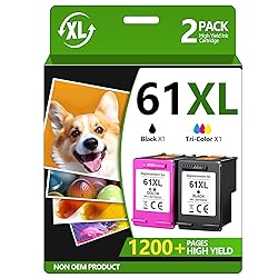 61XL Ink Cartridge Replacement for HP Ink 61 for HP