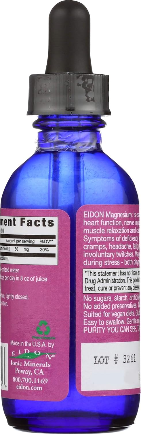 Eidon Magnesium Mineral Supplement, 2 Ounce: Health & Personal Care