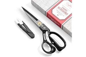 Fabric Scissors Professional Heavy Duty 9 inch Sharp Fabric Shears for Tailor Industrial Sewing Scissors for Cutting Clothes 