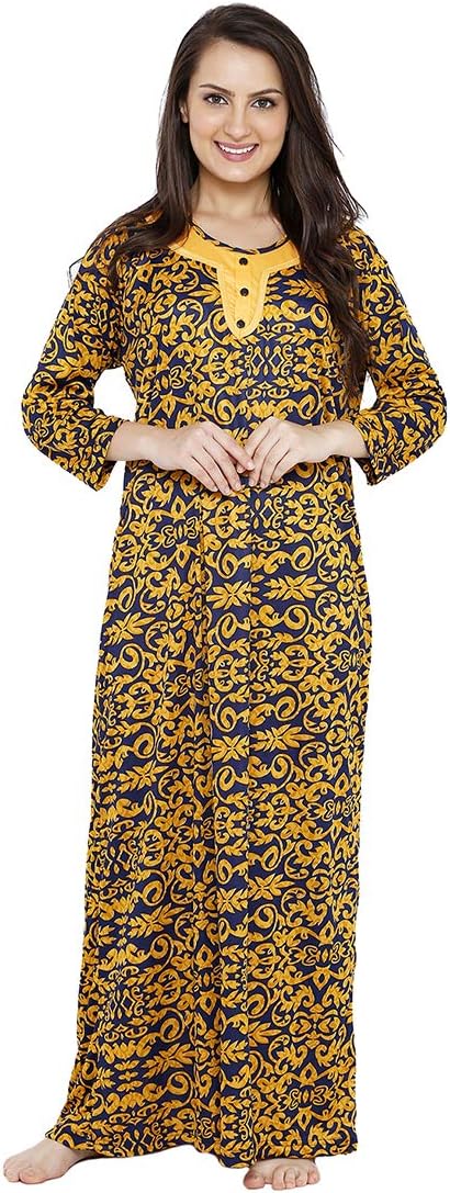 Women's Polyester Polka Dots Nighty