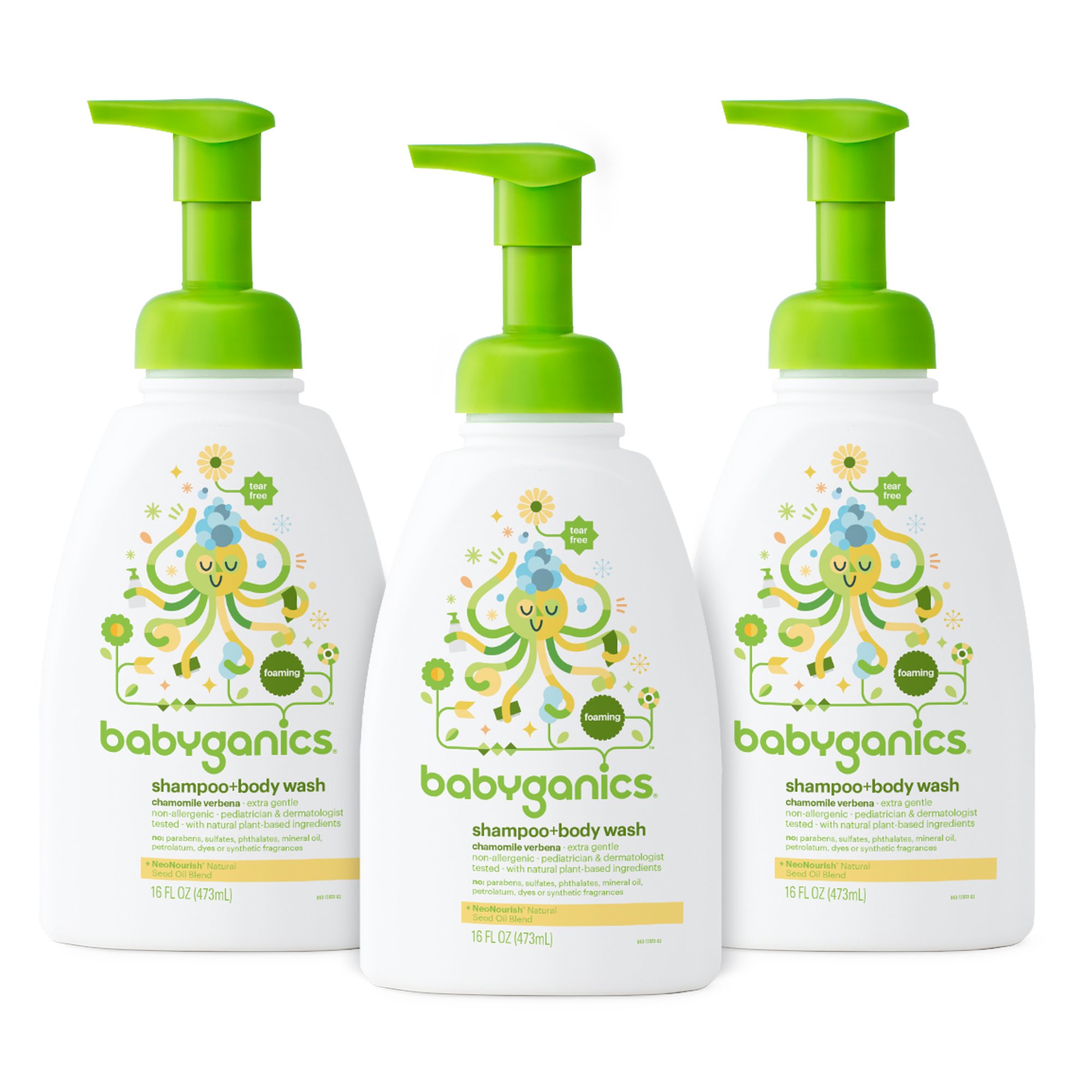 Babyganics Baby Bubble Bath, Chamomile Verbena, 20oz Bottle