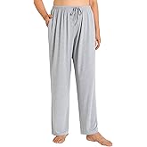 Esenchel Women's Plus Size Pajama Pants Rayon Sleep Pants
