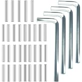 ZDingTech Spring Hinge Tension Pin Replacement Kit.42pcs Stainless Steel Shelf Pins and 4pcs Hex Wrenches,Metal Dowel Pegs Shelf Support Pins Kit for Self Closing Door Hinges Garage Door Closer Hinge