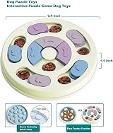 Elezenioc Dog Puzzle Slow Feeder Toy Green Treat Dispenser view 2
