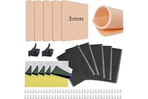 JCONLY Professional Tattoo Practice Kit for Beginners: 67 Pcs Realistic Training Set with 5x 3MM Thickened Fake Skin, Transfer Paper, Dental Bibs & Ink Caps - Master Depth Control Safely at Home