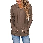 JomeDesign Sweaters for Women Long Sleeve Sweatshirt Fashion Hoodies Zip Up Loose Casual Fall Tops S-XXL