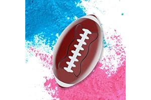 LIONTELO Gender Reveal Kit with Exploding Blue and Pink Football for Baby Shower Games