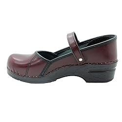 Bjork Women's Marcella Mary-Jane Leather Clogs