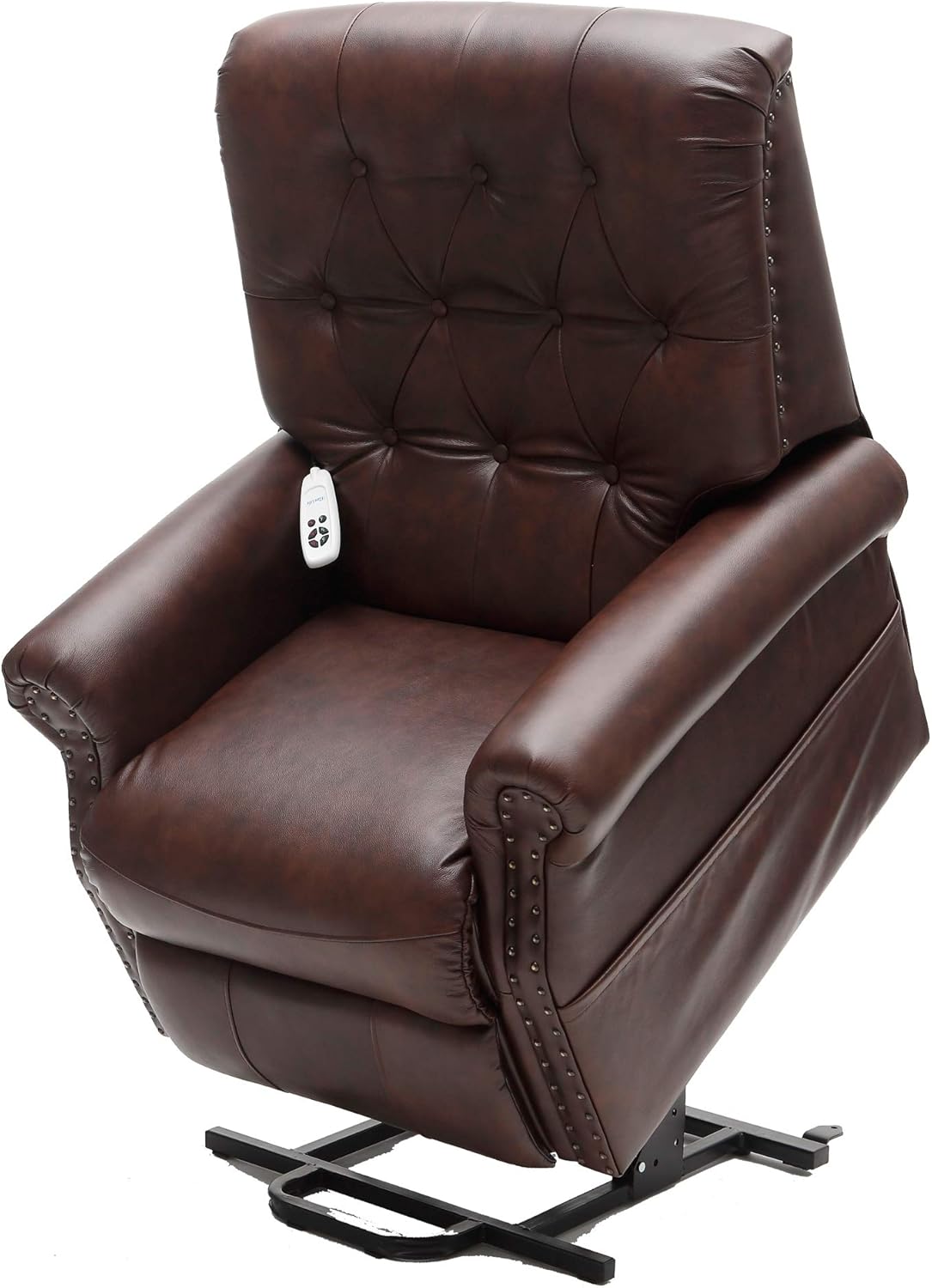 EZee Life Neptune Genuine Leather Electric Power Lift Chair Recliner