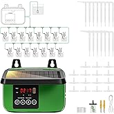 VIVOSUN Solar Automatic Drip Irrigation Kits with Timer, 3W Output, Solar Powered Auto Drip Irrigation System, 15 Pots Garden