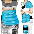 Comfytemp Large Ice Packs for Injuries Reusable Gel Ice Bag for Back Pain Relief, FSA HSA Eligible, Cold Pack Wrap for Lower Back, Shoulder, Knee, Hip, Cold Compression for Surgery, Swelling, Bruises