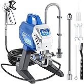 Gyfent x9 Airless Paint Sprayer, 650W 3000 Psi, 0.39 Gpm | Adjustable Pressure &amp; Motor Speed, Low Overspray, For Indoor/Outdoor Painting, 25 Ft Hose, 11.8 In Extension Rod