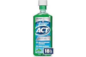 ACT Anticavity Fluoride Mouthwash Zero Alcohol 18 fl. oz. Soothing Mint