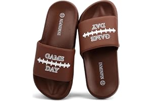 INMINPIN Kids Boys Girls Ball Sprots Slides Sandals Ultra Comfortable Beach Pool Shower Shoes House Slide Indoor Outdoor for Sports Fan