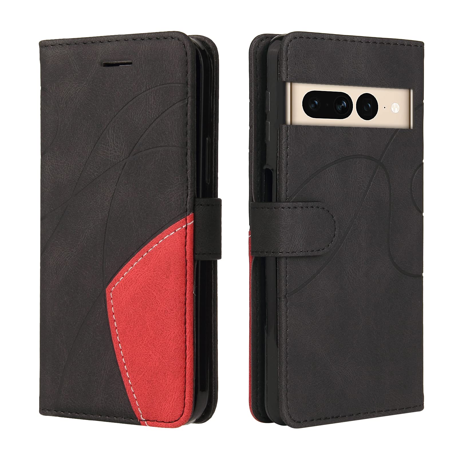 CXTcase for Google Pixel 7 Pro Case,Wallet PU Leather Flip Folio Case Cover with Card Holder Slots Magnetic Closure,Protective Phone Case for Google Pixel 7 Pro,Black