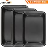 JMIATRY 4 Pcs Non Stick Oven Baking Tray Set Carbon Steel Rectangular view 4