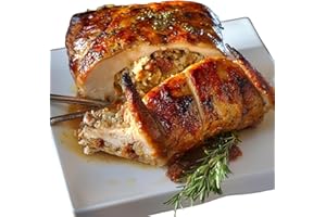 Creole Food Turducken (Creole Pork, 14lb) - Gourmet Stuffed Poultry Delight - Pre-Seasoned and Ready for Cooking to Simplify 