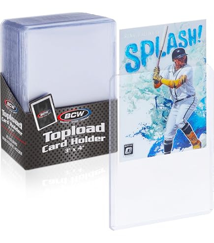 Amazon.com: BCW 3x4 Topload Card Holder - Standard - 50ct | Rigid