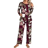 Addtoo Womens 2026 Pajama Sets Winter 2 Piece Long Sleeve Sleepwear Soft Pjs Loungewear