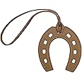 Horseshoes Keychain, Horse Shoe, Good Luck Keyring, Cowboy Keychain, Lucky Gift, Western Charm PU Leather Unique