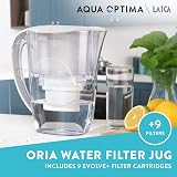 Aqua Optima Oria Water Filter Jug 2.8L with 9 Evolve+ Cartridges White view 2