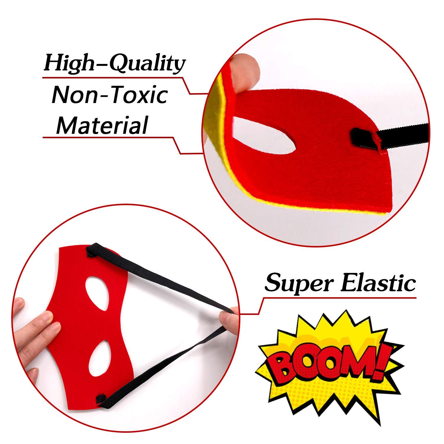 Rgargga Masques de Super-Héros, 9pcs Masques pour Enfants Dress Up Masque de Super-héros Cosplay Pour Enfants Cadeaux D\'anniversaire et Fête d\'Anniversaire pour Filles, Garçons et enfants