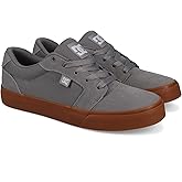 DC Men's Anvil Skate Shoe, Grey/Gum, 8