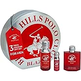 Beverly Hills Polo Club Men's Blaze 3-Piece Cologne Gift Set | Eau De Toilette & After Shave in Collectable Tin | Long-Lasting Premium Fragrance for Him