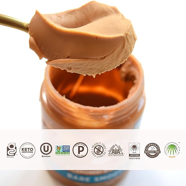 BARNEY BUTTER ALMOND BUTTER, BARE SMOOTH, 16 OUNCE JAR, NO ADDED SUGAR OR SALT, SKIN-FREE ALMONDS, NO STIR, NON-GMO, GLUTEN FREE, KETO, PALEO, VEGAN