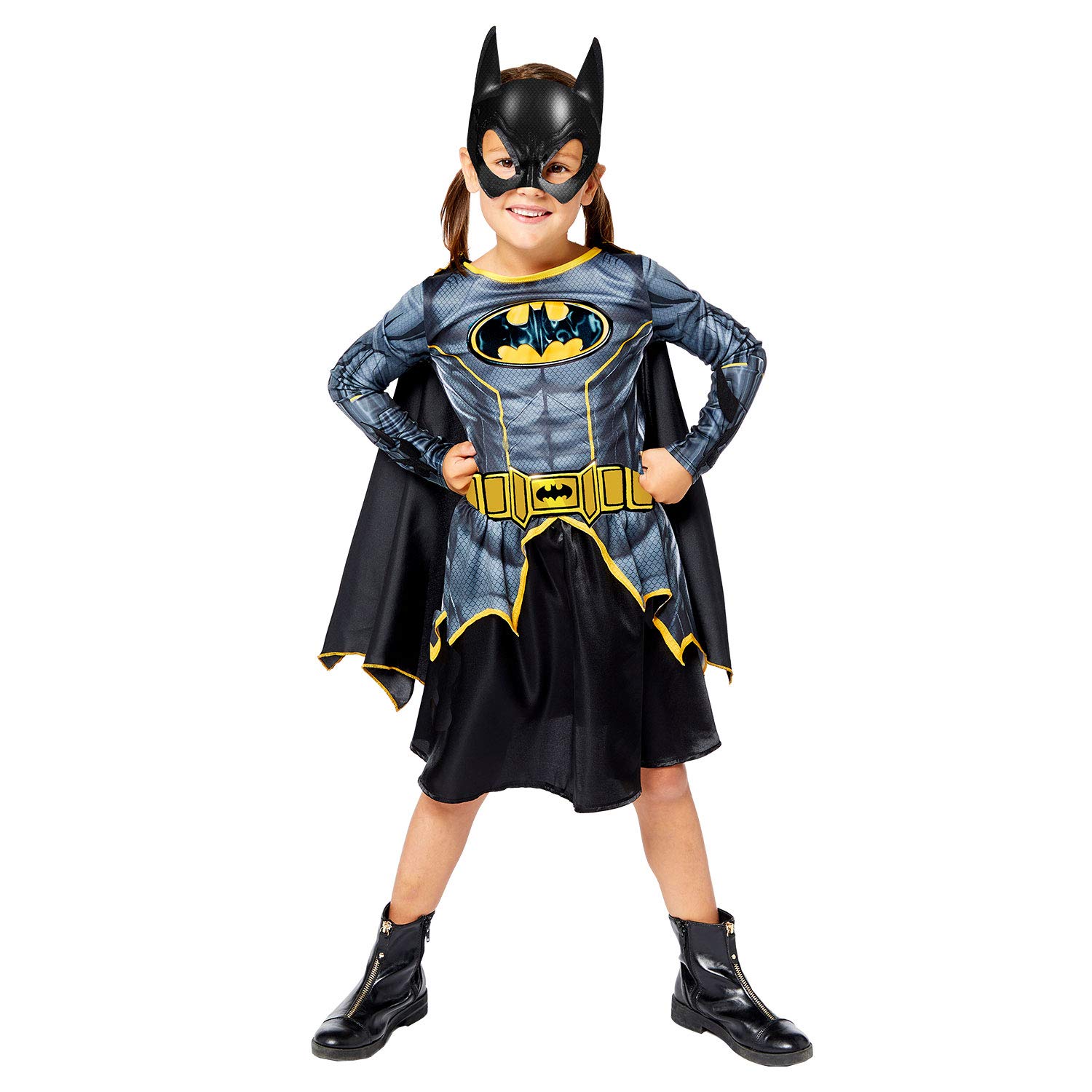 (PKT) (Fix 0/1) (9910110) Child Girls Batgirl Sustainable Costume (3-4yr)