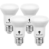 4 Pack R16 LED Bulb 4W E26 Base Mini Reflector Floodlight Light Bulb Dimmable 3000K Warm White - 40W Equivalent - Mini Light Bulbs, Short Light Bulbs, Curio Cabinet Light Bulb, R16 Bulb Flood Light