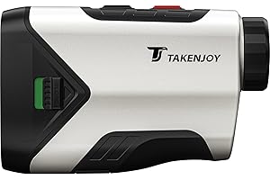 TAKENJOY 1200Y Golf Rangefinder with Slope, 7X Magnification Range Finder Golf with Flag Locking Vibration, Rechargeable Golf